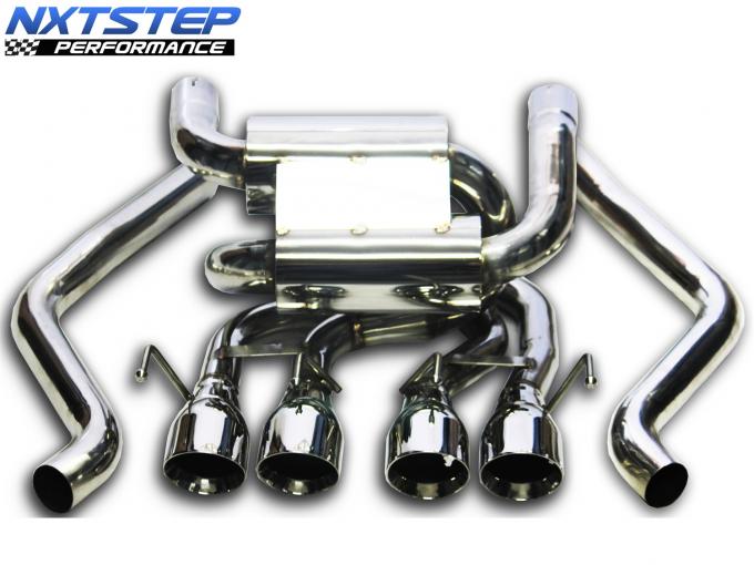 Auto Pro USA 2005-2008 Chevrolet Corvette NXT Step Performance Exhaust System, Axle Back, 4 in. Double Wall Design EX3033