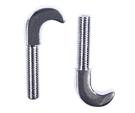 Auto Pro USA 1964-1968 Ford Mustang Convertible Top Hook, Pair, Chrome CTH1001
