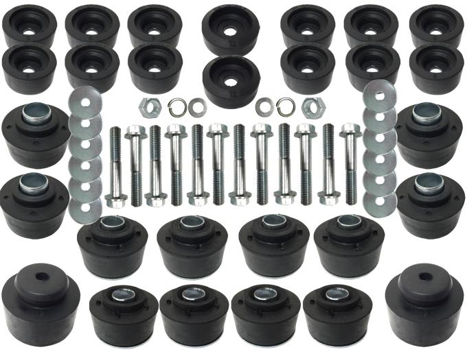 Auto Pro USA Body Mount Bushing And Hardware Set, Complete Set, Includes Sleeve Inserts BM1032KIT