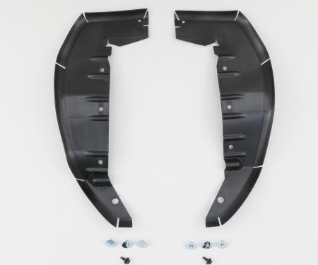 Detroit Muscle Technologies Mopar E Body 70-74 Rear Under Fender Plastic Splash Shields WITH FASTENERS EXX7074SS81