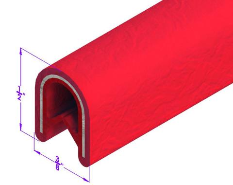Metro Moulded Parts Red, Push-on Windlace LP 200-B