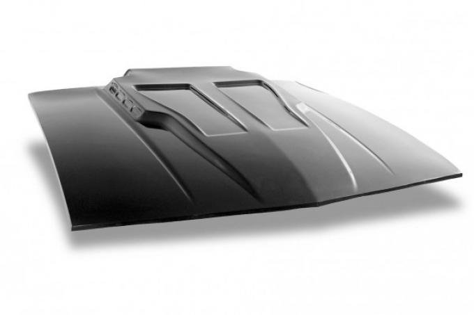 Camaro Hood, Daytona Iroc-Style, 2.5" Rise, Bolt-On Fiberglass, 1982-1992