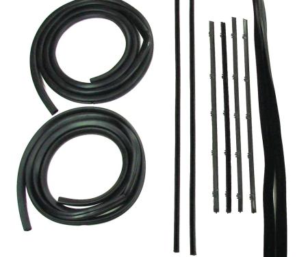 AMD Complete Front Door Seal Kit, 10pcs, Black Beads, 67-72 Chevy GMC C/K Truck X580-4067-1S