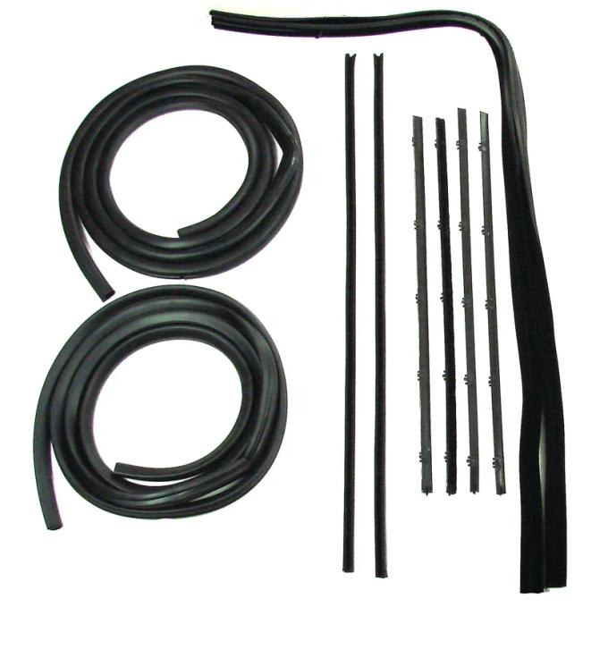 AMD Complete Front Door Seal Kit, 10pcs, Black Beads, 67-72 Chevy GMC C/K Truck X580-4067-1S