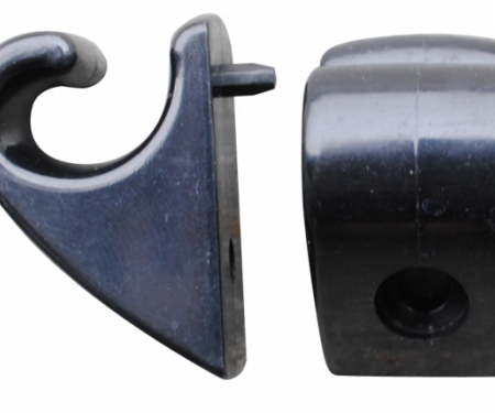 Key Parts '67-'72 Sun-Visor Retaining Hook Set 0849-002