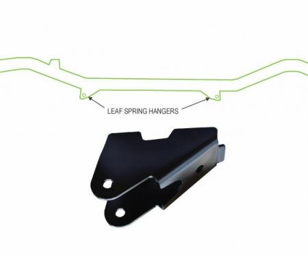 Key Parts '87-'95 Rear of Front Front of Rear Leaf Spring Hanger 0480-306