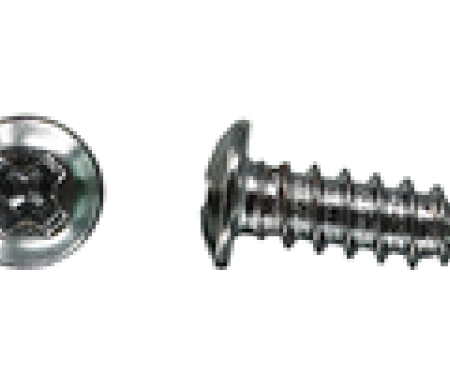 AMK 1964 Chevrolet Chevelle 4 piece Windlace End Caps @ Quarter Chrome Round Washer Ab Screws G-7512