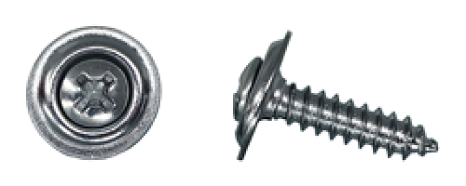 AMK 1964 Chevrolet Chevelle 4 piece Kick Panels Chrome Panhead Oval Finish Washer Sems .50" Deep G-6686