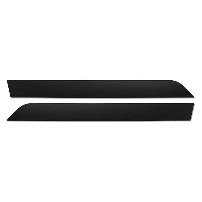 Corvette Door Panel Molding Inserts, Black, For Deluxe Door Panels, 1977