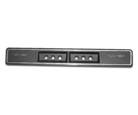 Corvette Fiber Optics Console Trim Plate, 1969-1971