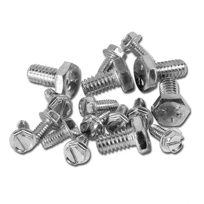 Corvette Bolt-On Wheel Screws, 17Pc Set, 1967