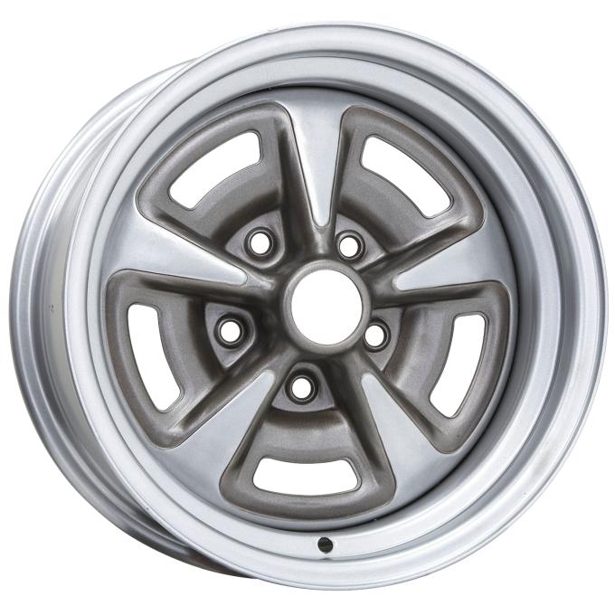 Wheel Vintiques 15x7 Pontiac Rallye II Silver 5x4.75" bolt 4" backspace 60-573404