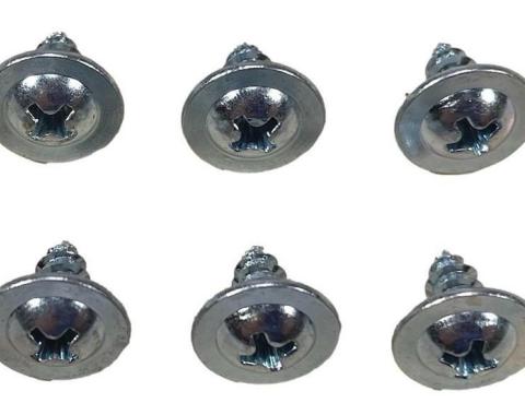 Redline Restomotive® 1955-1956 Chevy Cowl Vent / 1955-1957 Chevy Hardtop Flipper Screw Set