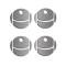 American Car Craft 2009-2012 HHR SS - Round A/C Vent Duct Covers 4 Vents, Brushed Stainless Steel 421020
