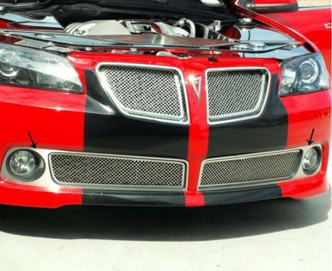 American Car Craft 2008-2009 Pontiac GT/G8 - Fog Light Trim Plates 2Pc, Brushed Stianless Steel 222001