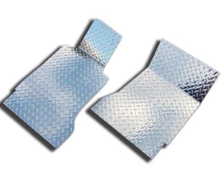 American Car Craft 2006-2008 HHR - Floor Mats Diamond Plate 4Pc, Polished Aluminum 421014