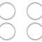 American Car Craft 2003-2007 Hummer H2 - Speaker Rings Outer Door 4Pc, Polished Stainless Steel 491012
