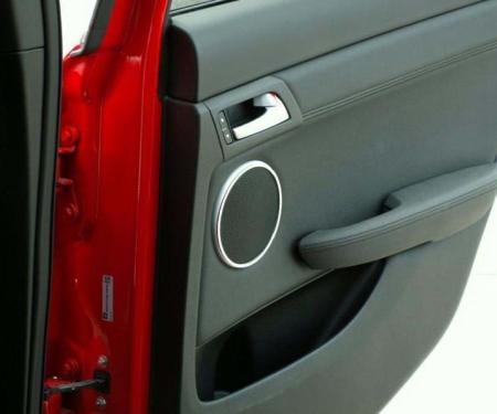 American Car Craft 2008-2009 Pontiac GT/G8 - Car Door Speaker Trim Bezels Polished Front Door 4 7/8" OD. 2Pc 221009