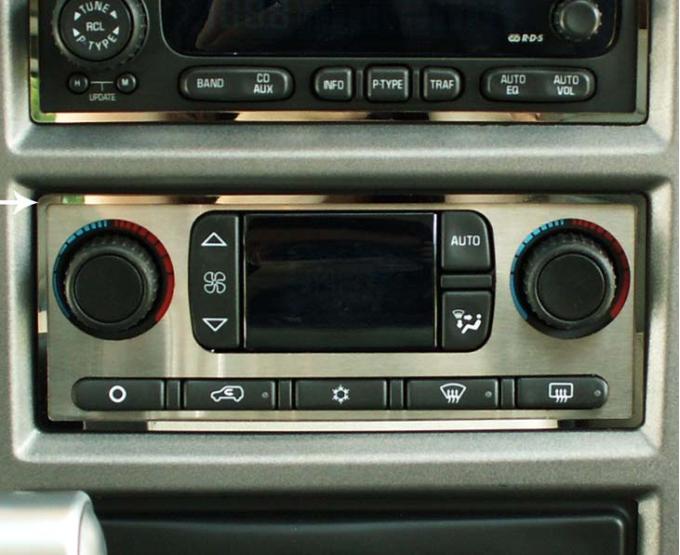 American Car Craft 2003-2007 Hummer H2 - A/C Surround Bezel, Polished Stainless Steel 491015
