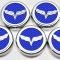 American Car Craft 2005-2013 C6 Corvette - Crossed Flags Logo Fluid Cap Covers 5Pc Auto Transmission, Choose Color 043082