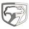 American Car Craft 1992-2010 Dodge Viper - Sneaky Pete Emblem 1Pc, Polished Stainless Steel 962030