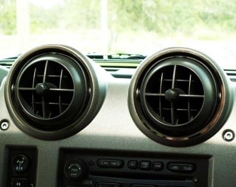 American Car Craft 2003-2007 Hummer H2 - Front A/C Vent Rings 4Pc, Polished Stainless Steel 491016