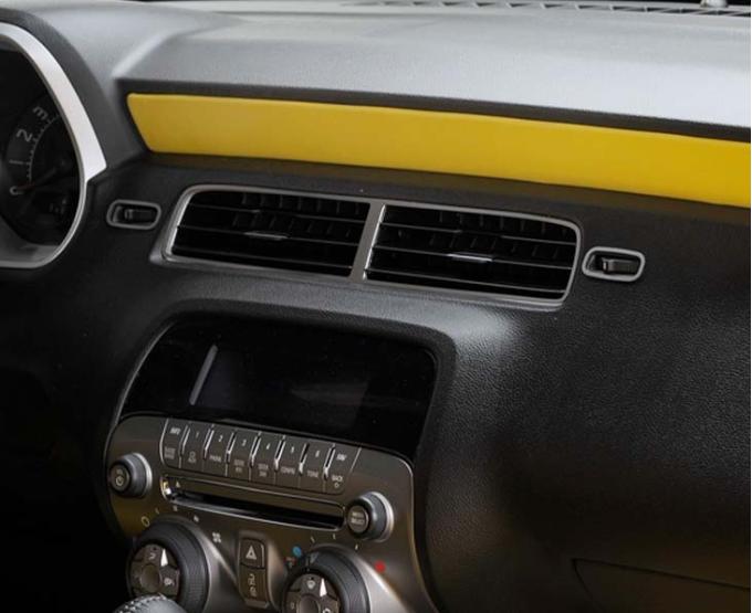 American Car Craft 2010-2015 Camaro - A/C Vent Center Bezel Trim Kit 3Pc, Brushed Stainless Steel 101006