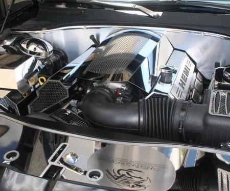 American Car Craft 2009-2023 Challenger 5.7L - Plenum Cover, Stainless Steel (Perforated) 153046