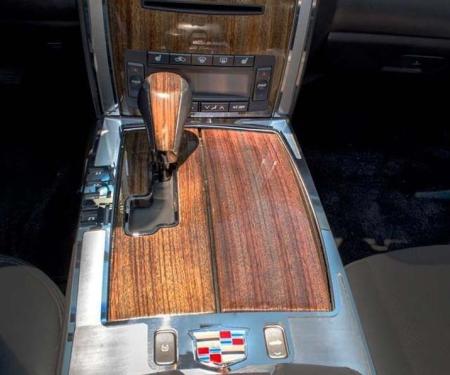 American Car Craft 2004-2009 Cadillac XLR - Lower Center Console Trim Plate, Brushed Stainless with Polished Trim 121002