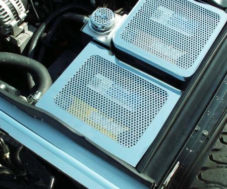 American Car Craft 2003-2007 Hummer H2 - Battery Cover, Perforated Stainless Steel 493003