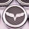American Car Craft 2005-2013 C6 Corvette - Crossed Flags Logo Fluid Cap Covers 5Pc Auto Transmission, Choose Color 043082