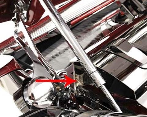 American Car Craft 1997-2004 C5/Z06 Corvette - Radiator Cover End Caps, Polished Stainless Steel 033059