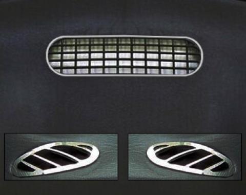American Car Craft 2001-2005 PT Cruiser - Defroster Trim Kit 3pc, Polished Stainless Steel 711023