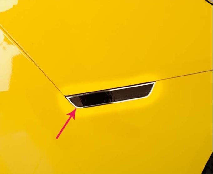 American Car Craft 2010-2014 Camaro - Side Marker Trim 4Pc, Polished Stainless Steel 102023