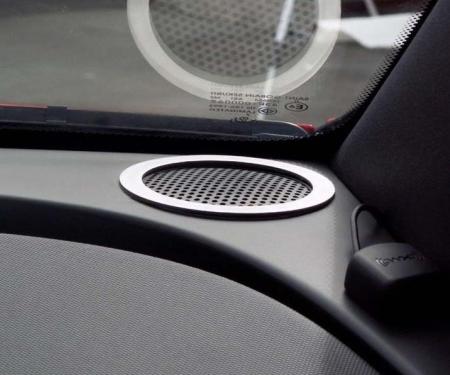 American Car Craft 2008-2009 Pontiac G8 - Car Speaker Trim Upper Dash Tweeter Bezels 2Pc, Brushed Stainless Steel 221006