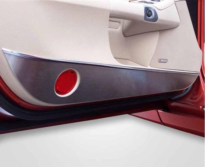 American Car Craft 2005-2013 C6 Corvette - Door Guards 2Pc, Brushed Stainless Steel 041019
