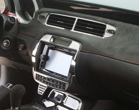 American Car Craft 2012-2015 Camaro - A/C Vent Trim Brushed/Polished Center Kit, Stainless Steel 101020