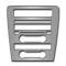American Car Craft 2010-2014 Mustang - Center Dash Trim Plate, Brushed Stainless Steel with Polished Rings 271021