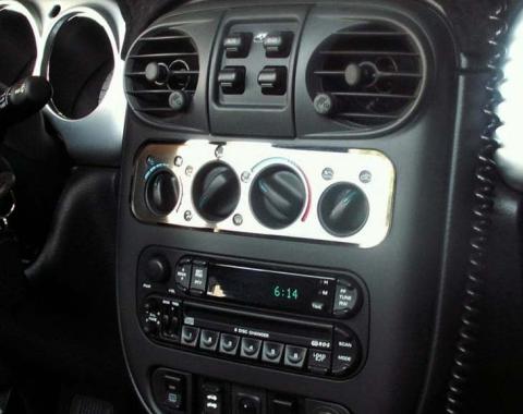 American Car Craft 2001-2005 PT Cruiser - A/C Plate 2Pc, Polished Stainless Steel 711002