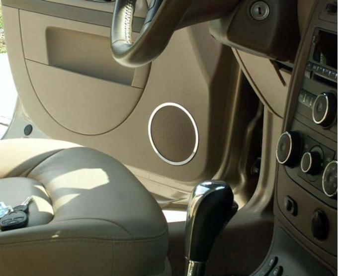 American Car Craft 2006-2012 HHR - Front Speaker Rings 2Pc, Polished Stainless Steel 421010