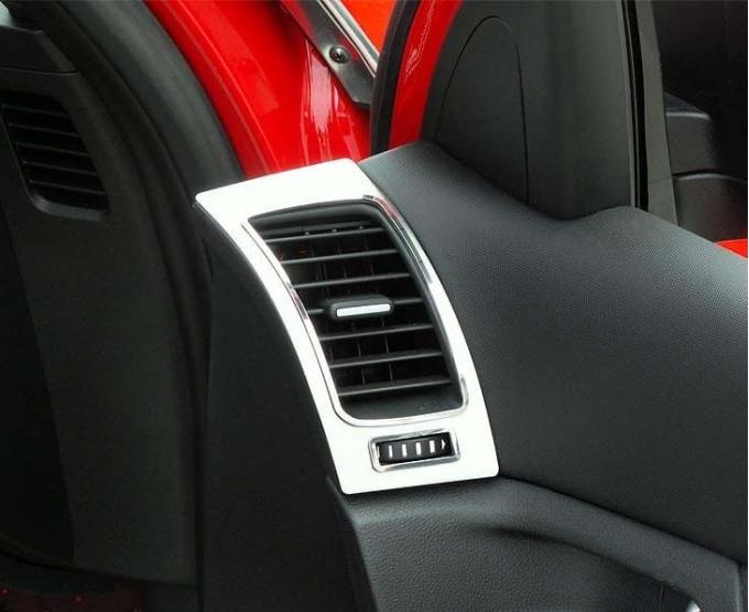 American Car Craft 2008-2009 Pontiac GT G8 - A/C Door Vent Trim Plates 2Pc, Brushed/Polished Stainless 221007