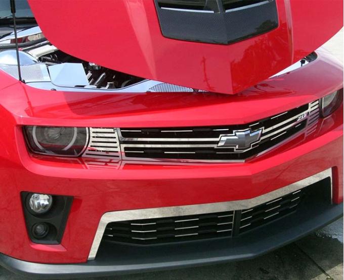 American Car Craft 2012-2013 Camaro ZL1 - Front Upper Valance Trim, Polished Stainless Steel 102075