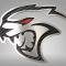 American Car Craft 2015-2023 Dodge Challenger Hellcat Redeye - Redeye Hellcat Badges 2pc Brushed Stainless Steel (Sublime Green Inlay) 152058-SBGR