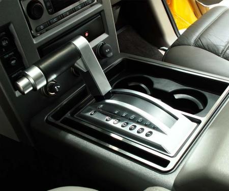 American Car Craft 2003-2007 Hummer H2 - Center Console Shifter Surround, Brushed Stainless Steel 491002