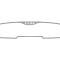 American Car Craft 2008-2009 Pontiac G8/GT - Rear View Mirror Trim [On-Star], Brushed Stainless Steel 221003