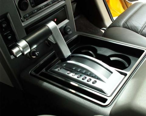 American Car Craft 2003-2007 Hummer H2 - Center Console Shifter Surround, Brushed Stainless Steel 491002