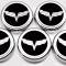 American Car Craft 2005-2013 C6 Corvette - Crossed Flags Logo Fluid Cap Covers 5Pc Auto Transmission, Choose Color 043082