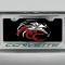 American Car Craft 2005-2013 C6 Corvette - License Plate Frame CORVETTE Inlay Lettering, Brushed Stainless, Choose Color 042110