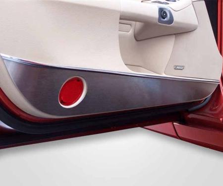 American Car Craft 2005-2013 C6 Corvette - Door Guards 2Pc, Brushed Stainless Steel 041019