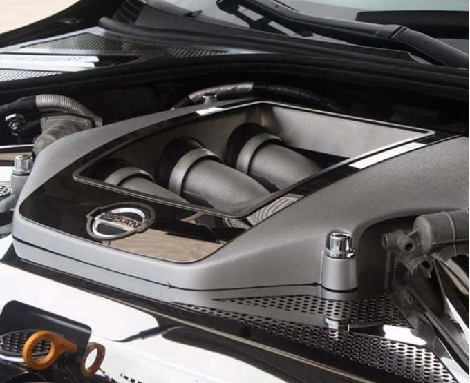 American Car Craft 2010-2015 Nissan GT-R - Engine Shroud Cover 4Pc, Polished Stainless Steel 163008